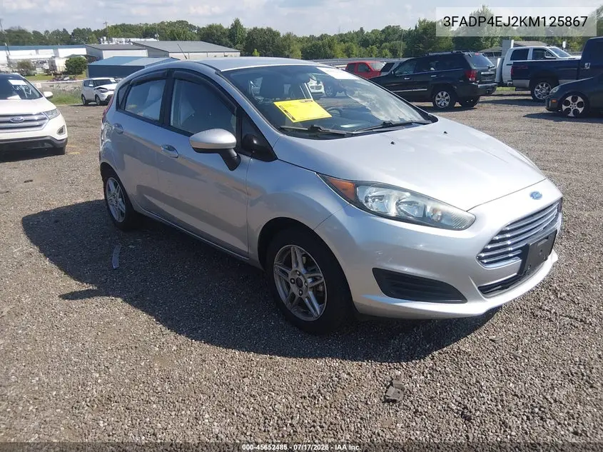 2019 Ford Fiesta Se VIN: 3FADP4EJ2KM125867 Lot: 45652485