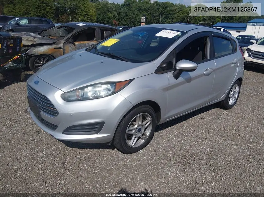 2019 Ford Fiesta Se VIN: 3FADP4EJ2KM125867 Lot: 45652485