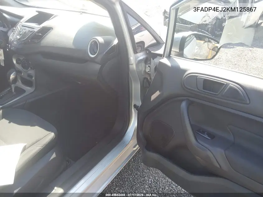 2019 Ford Fiesta Se VIN: 3FADP4EJ2KM125867 Lot: 45652485