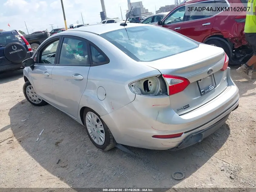 2019 Ford Fiesta S VIN: 3FADP4AJXKM162607 Lot: 45654180