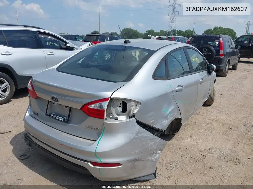 2019 Ford Fiesta S VIN: 3FADP4AJXKM162607 Lot: 45654180