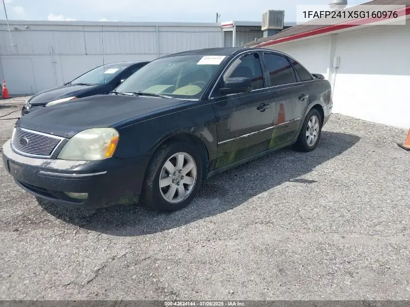 2005 Ford Five Hundred Sel VIN: 1FAFP241X5G160976 Lot: 42624144