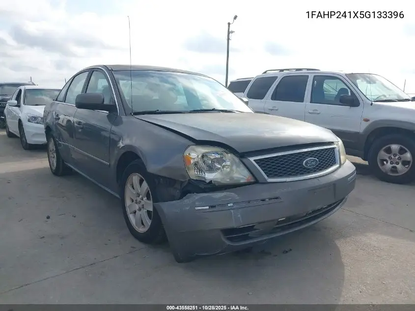 2005 Ford Five Hundred Sel VIN: 1FAHP241X5G133396 Lot: 43558251