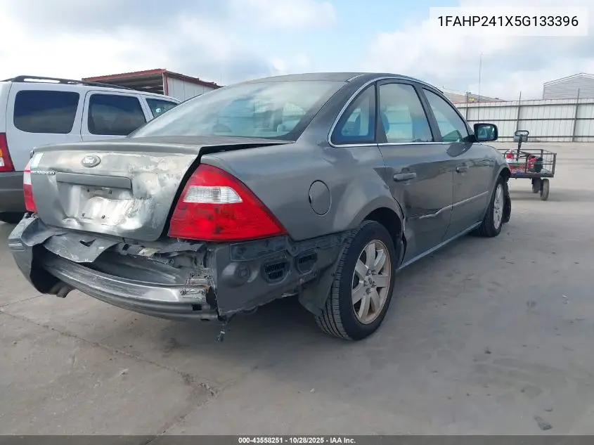 2005 Ford Five Hundred Sel VIN: 1FAHP241X5G133396 Lot: 43558251