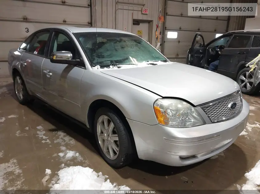 2005 Ford Five Hundred Limited VIN: 1FAHP28195G156243 Lot: 44613499