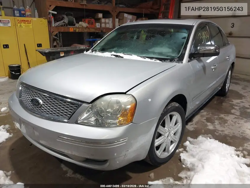 2005 Ford Five Hundred Limited VIN: 1FAHP28195G156243 Lot: 44613499