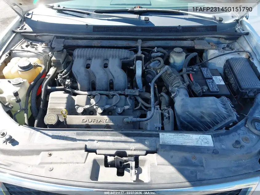2005 Ford Five Hundred Se VIN: 1FAFP23145G151790 Lot: 44721117
