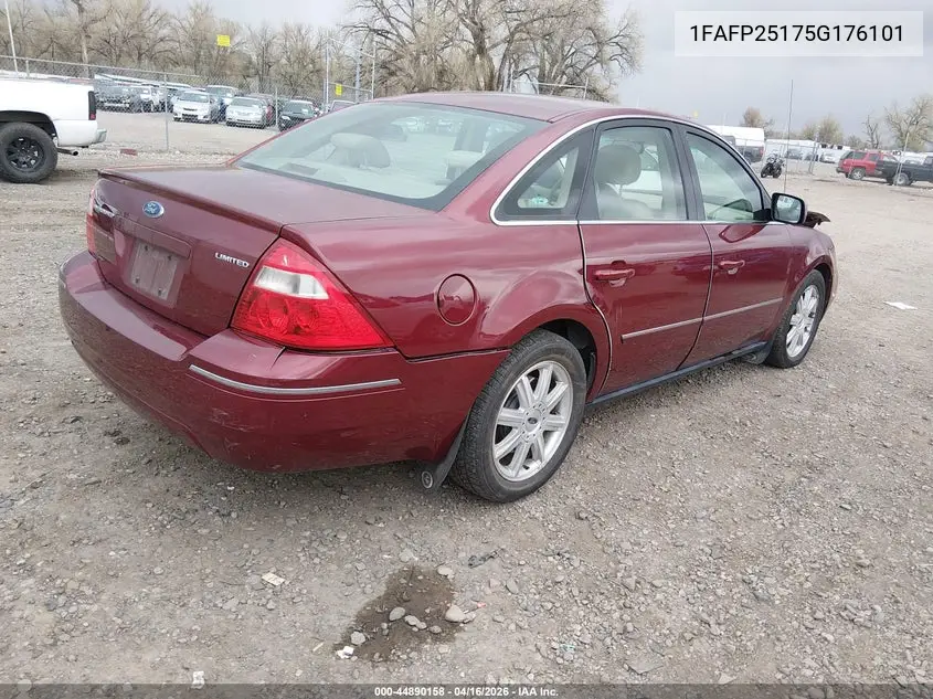 2005 Ford Five Hundred Limited VIN: 1FAFP25175G176101 Lot: 44890158