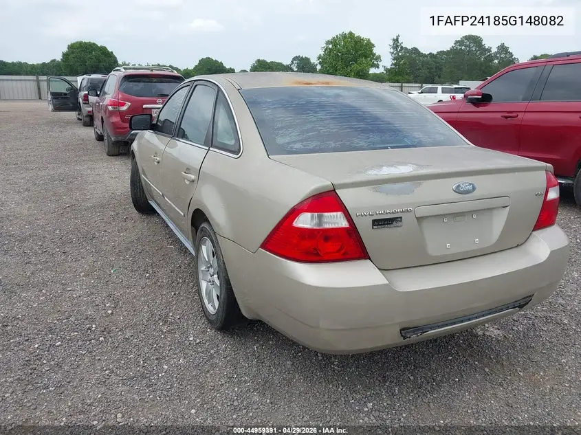 2005 Ford Five Hundred Sel VIN: 1FAFP24185G148082 Lot: 44959391
