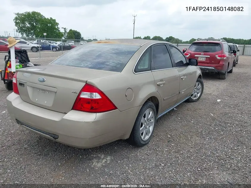 2005 Ford Five Hundred Sel VIN: 1FAFP24185G148082 Lot: 44959391