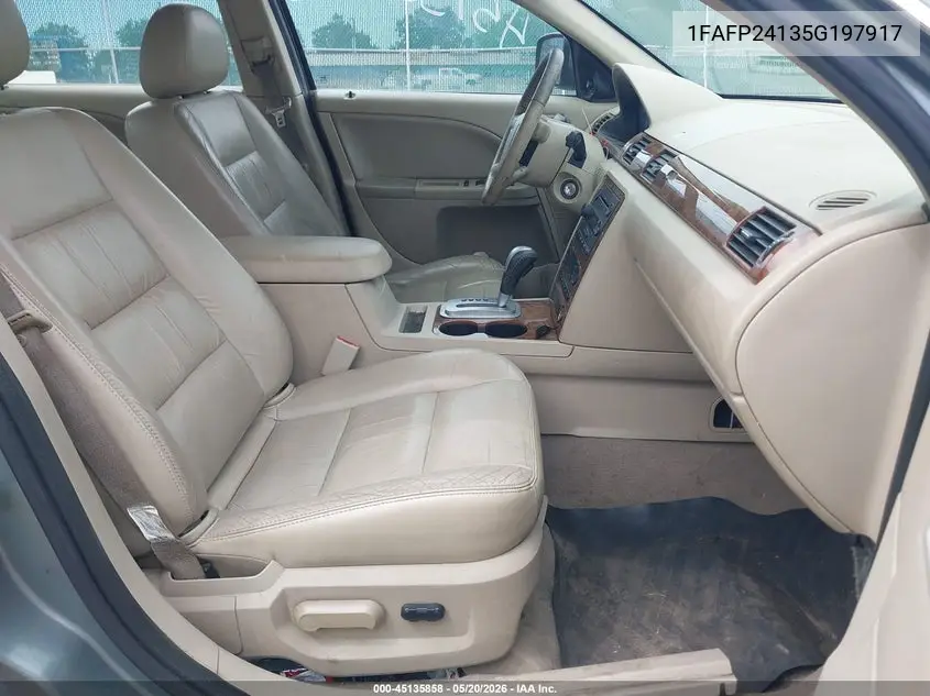 2005 Ford Five Hundred Sel VIN: 1FAFP24135G197917 Lot: 45135858