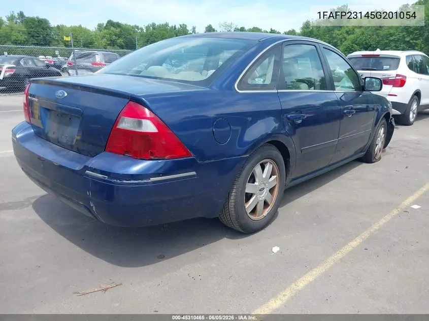 2005 Ford Five Hundred Se VIN: 1FAFP23145G201054 Lot: 45310465