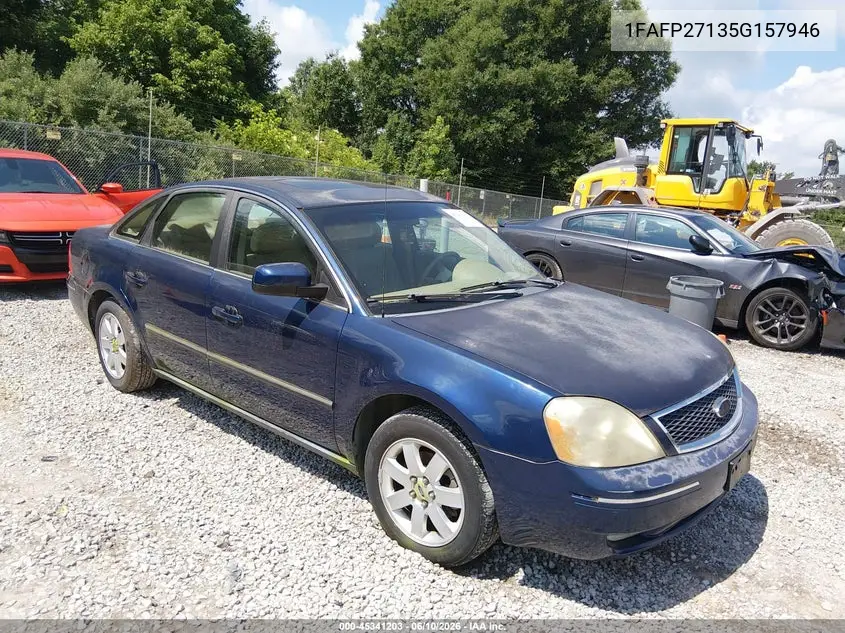 2005 Ford Five Hundred Sel VIN: 1FAFP27135G157946 Lot: 45341203