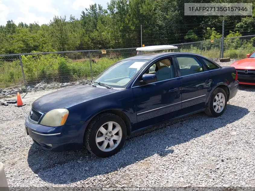 2005 Ford Five Hundred Sel VIN: 1FAFP27135G157946 Lot: 45341203
