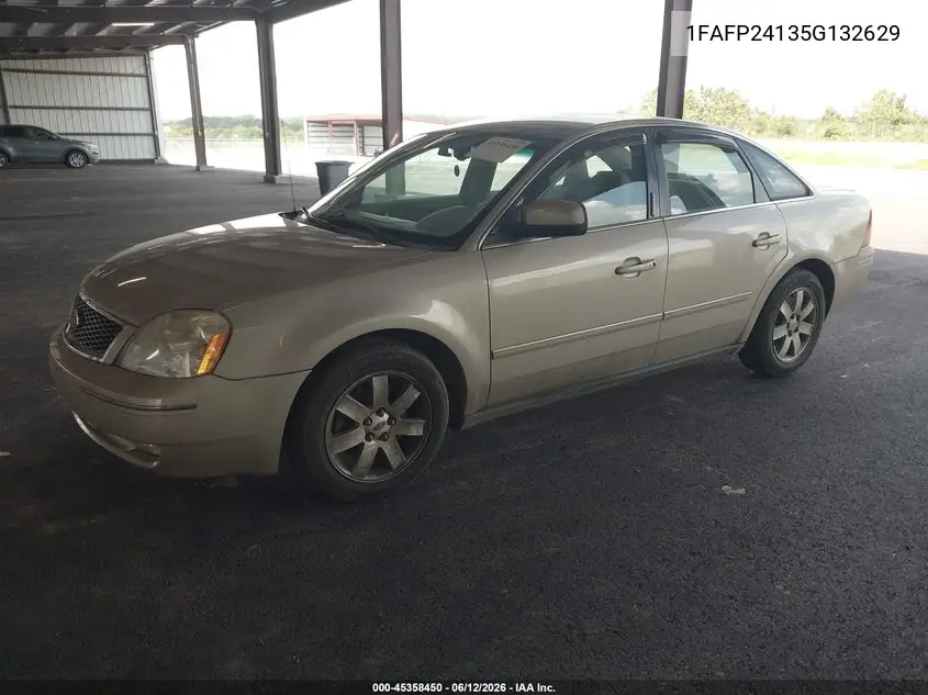2005 Ford Five Hundred Sel VIN: 1FAFP24135G132629 Lot: 45358450