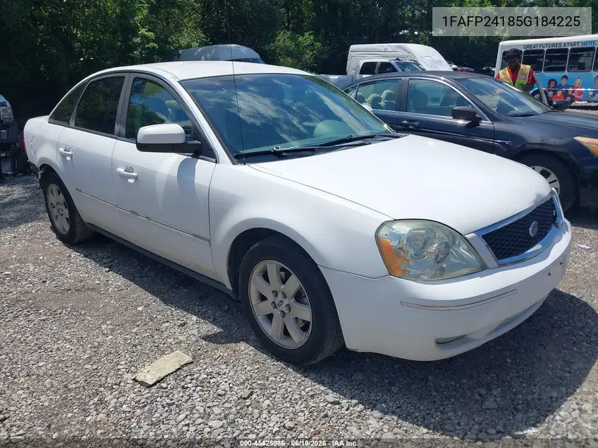 2005 Ford Five Hundred Sel VIN: 1FAFP24185G184225 Lot: 45425986