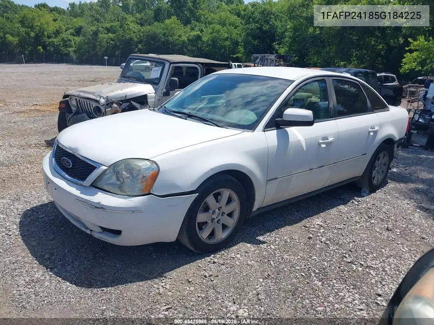 2005 Ford Five Hundred Sel VIN: 1FAFP24185G184225 Lot: 45425986