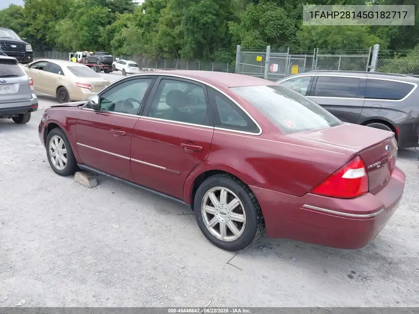 2005 Ford Five Hundred Limited VIN: 1FAHP28145G182717 Lot: 45446642