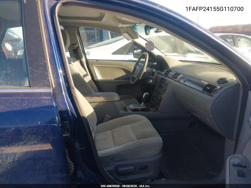 2005 Ford Five Hundred Sel VIN: 1FAFP24155G110700 Lot: 45475502