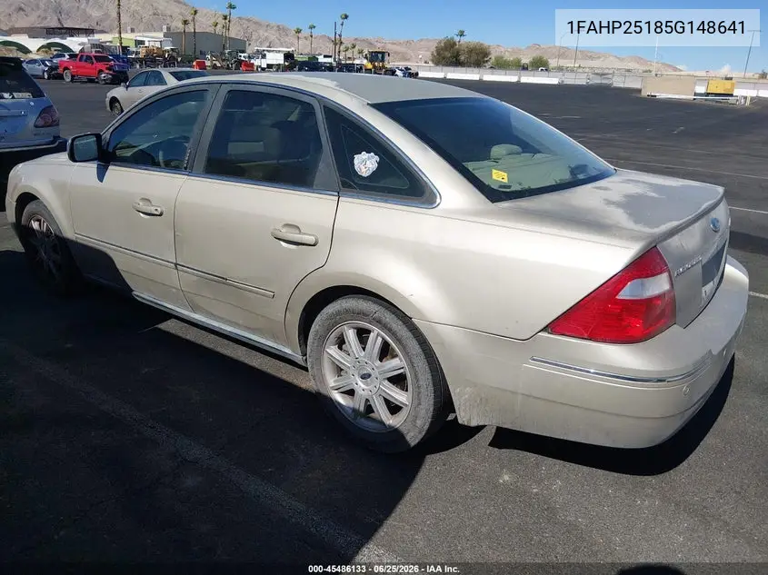 2005 Ford Five Hundred Limited VIN: 1FAHP25185G148641 Lot: 45486133