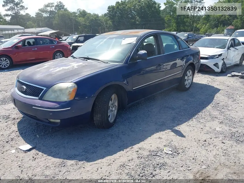 2005 Ford Five Hundred Sel VIN: 1FAFP24135G132839 Lot: 45517418
