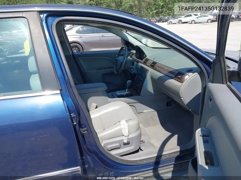 2005 Ford Five Hundred Sel VIN: 1FAFP24135G132839 Lot: 45517418