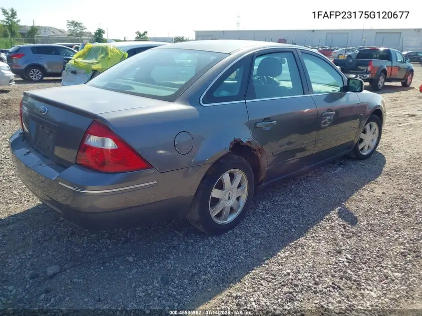 2005 Ford Five Hundred Se VIN: 1FAFP23175G120677 Lot: 45585962