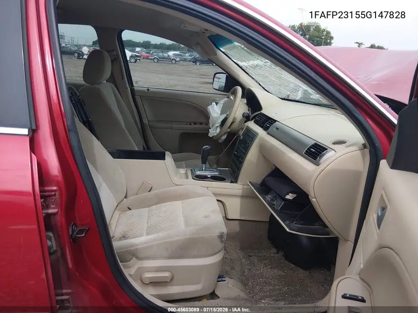 2005 Ford Five Hundred Se VIN: 1FAFP23155G147828 Lot: 45603089