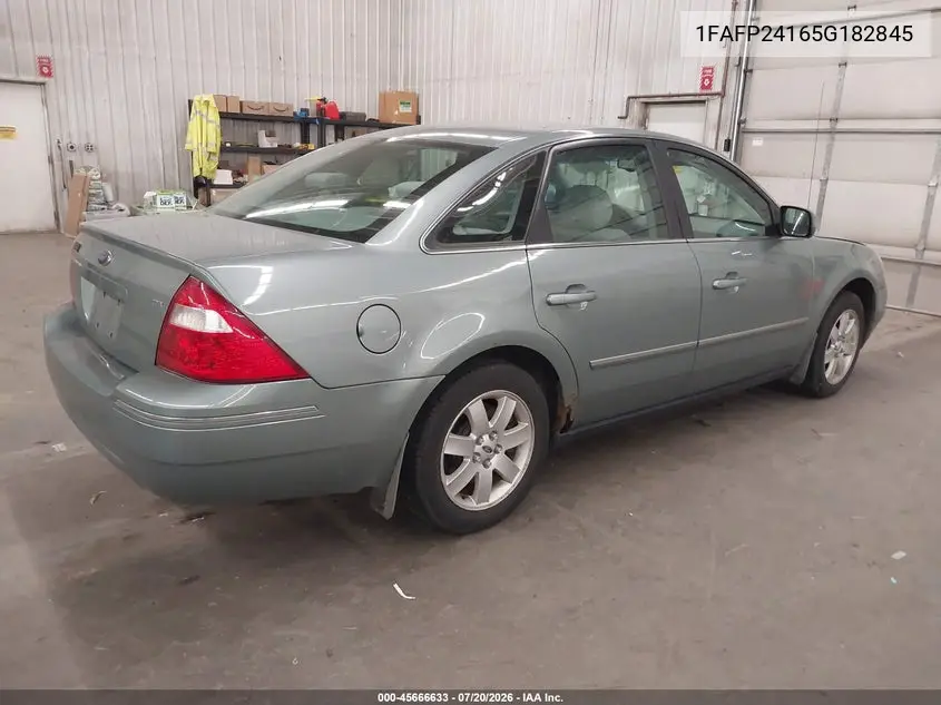 2005 Ford Five Hundred Sel VIN: 1FAFP24165G182845 Lot: 45666633