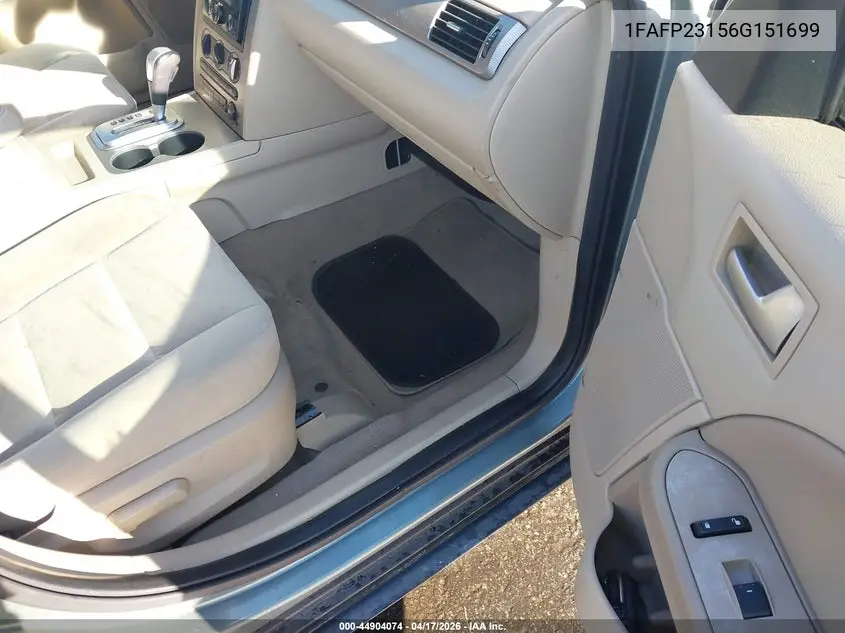2006 Ford Five Hundred Se VIN: 1FAFP23156G151699 Lot: 44904074