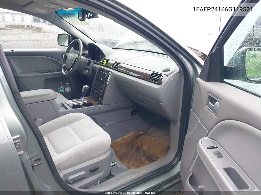 2006 Ford Five Hundred Sel VIN: 1FAFP24146G119521 Lot: 45133112