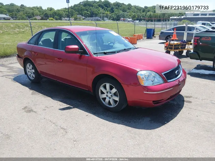 2006 Ford Five Hundred Se VIN: 1FAFP23196G179733 Lot: 45137325