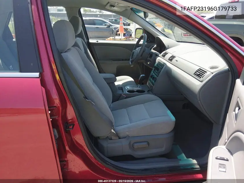 2006 Ford Five Hundred Se VIN: 1FAFP23196G179733 Lot: 45137325