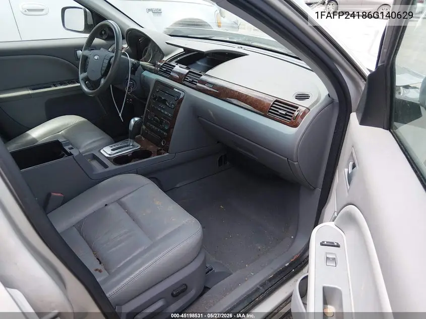 2006 Ford Five Hundred Sel VIN: 1FAFP24186G140629 Lot: 45198531