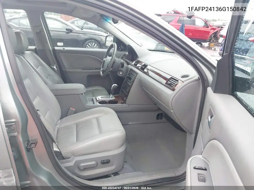 2006 Ford Five Hundred Sel VIN: 1FAFP24136G150842 Lot: 45234737