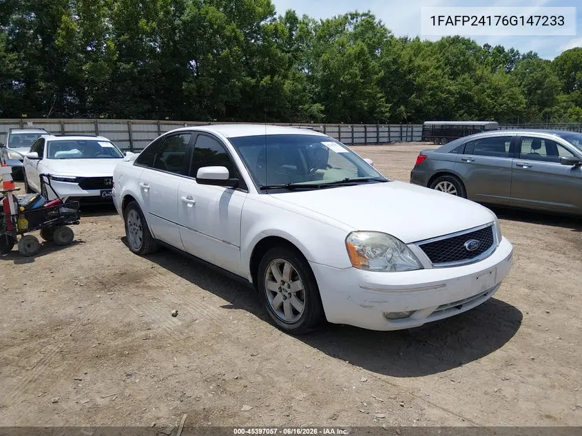 2006 Ford Five Hundred Sel VIN: 1FAFP24176G147233 Lot: 45397057