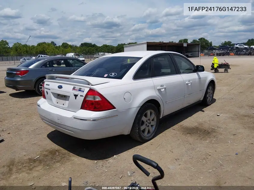 2006 Ford Five Hundred Sel VIN: 1FAFP24176G147233 Lot: 45397057