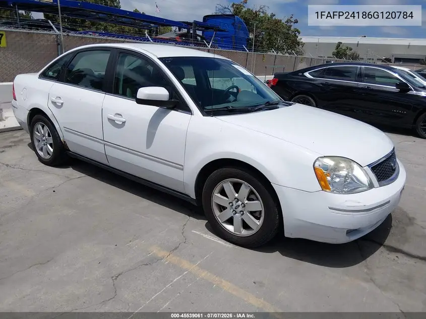 2006 Ford Five Hundred Sel VIN: 1FAFP24186G120784 Lot: 45539061
