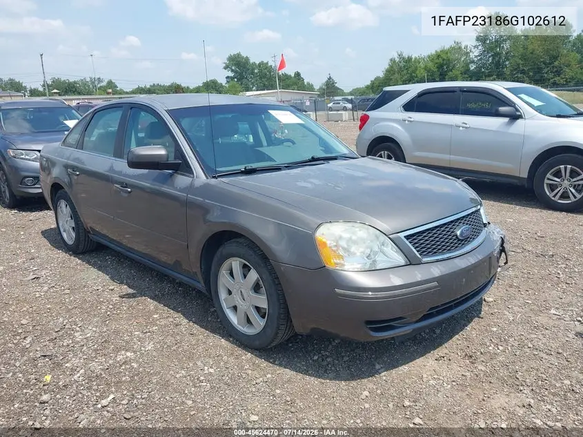 2006 Ford Five Hundred Se VIN: 1FAFP23186G102612 Lot: 45624470