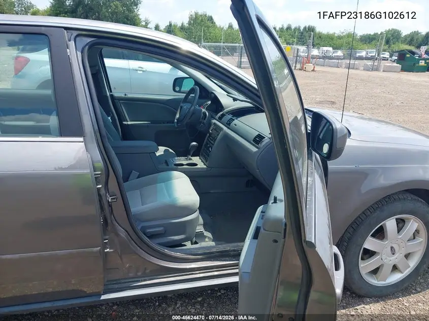 2006 Ford Five Hundred Se VIN: 1FAFP23186G102612 Lot: 45624470