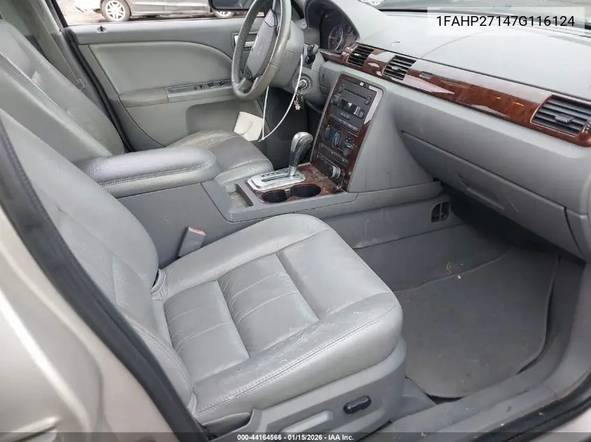 2007 Ford Five Hundred Sel VIN: 1FAHP27147G116124 Lot: 44164566