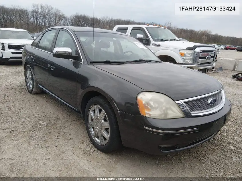 2007 Ford Five Hundred Limited VIN: 1FAHP28147G133424 Lot: 44708499