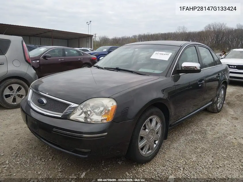 2007 Ford Five Hundred Limited VIN: 1FAHP28147G133424 Lot: 44708499