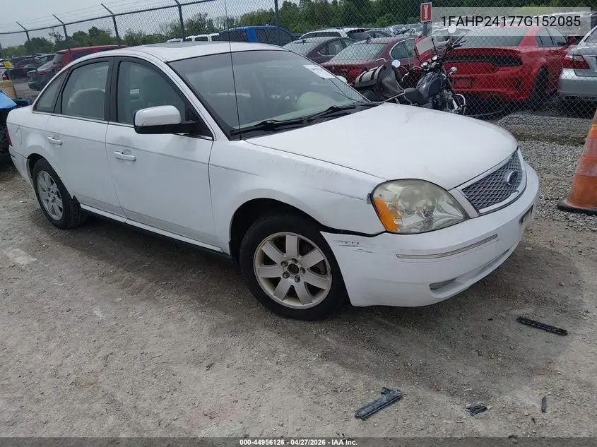 2007 Ford Five Hundred Sel VIN: 1FAHP24177G152085 Lot: 44956126