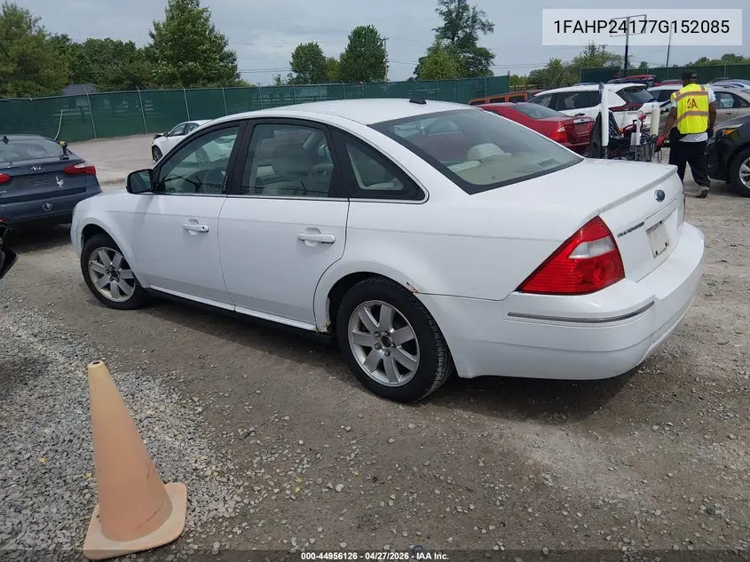 2007 Ford Five Hundred Sel VIN: 1FAHP24177G152085 Lot: 44956126