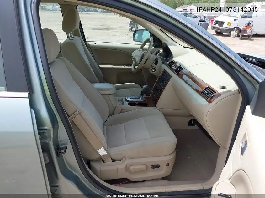2007 Ford Five Hundred Sel VIN: 1FAHP24107G142045 Lot: 45168351
