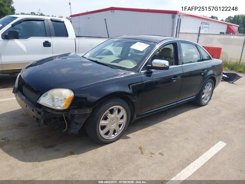 2007 Ford Five Hundred Limited VIN: 1FAFP25157G122248 Lot: 45522372