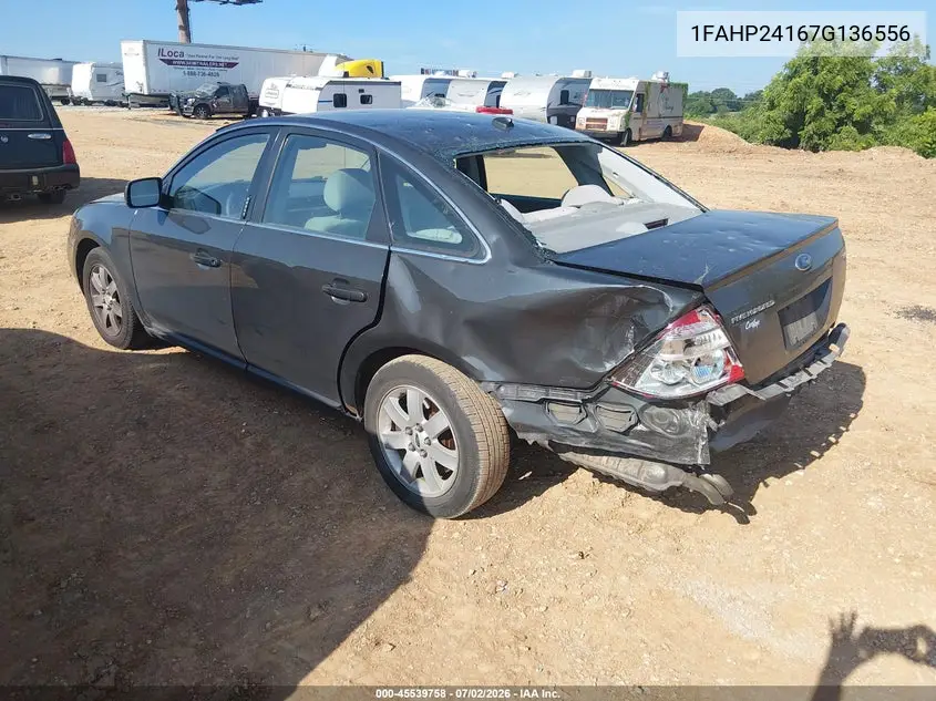 2007 Ford Five Hundred Sel VIN: 1FAHP24167G136556 Lot: 45539758
