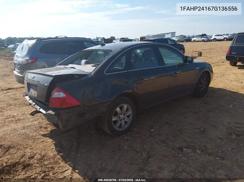 2007 Ford Five Hundred Sel VIN: 1FAHP24167G136556 Lot: 45539758