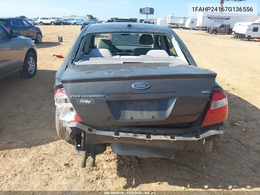 2007 Ford Five Hundred Sel VIN: 1FAHP24167G136556 Lot: 45539758